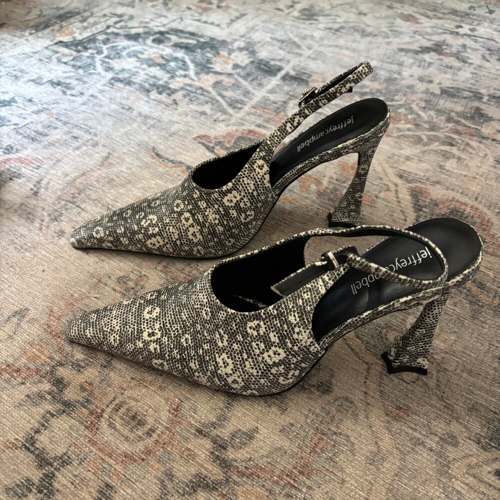 NWOB Jeffrey Campbell Creativity Slingback Pump Vintage Inspired 90s Y2k 8
